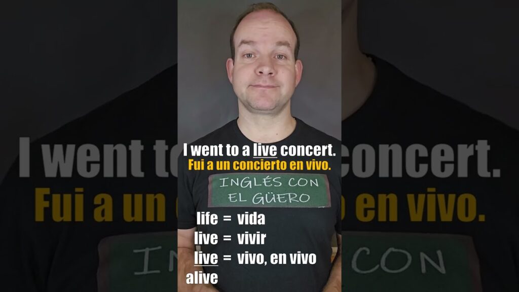 Qué significa "live" en inglés